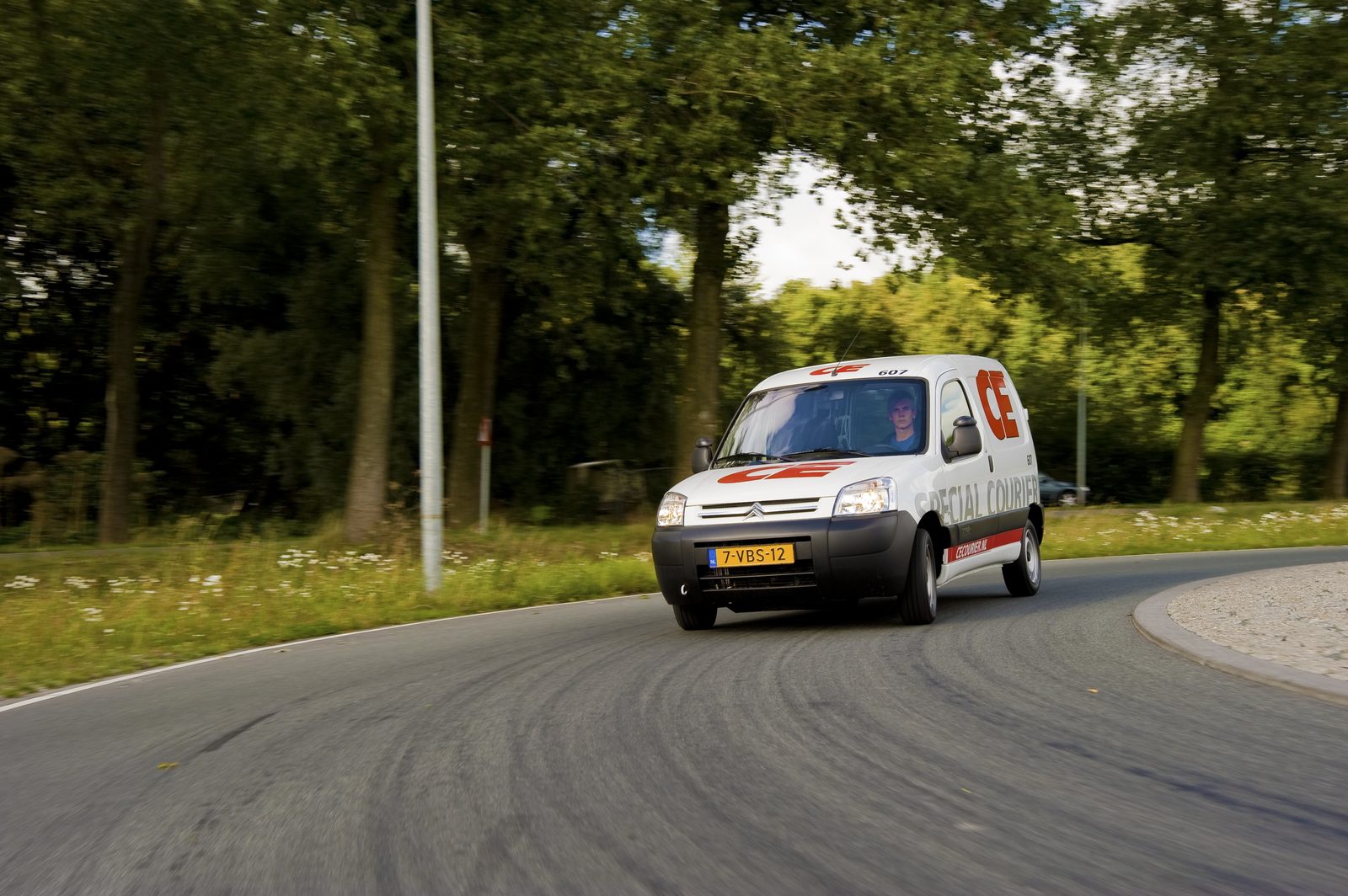 CE courier vehicle from the current period